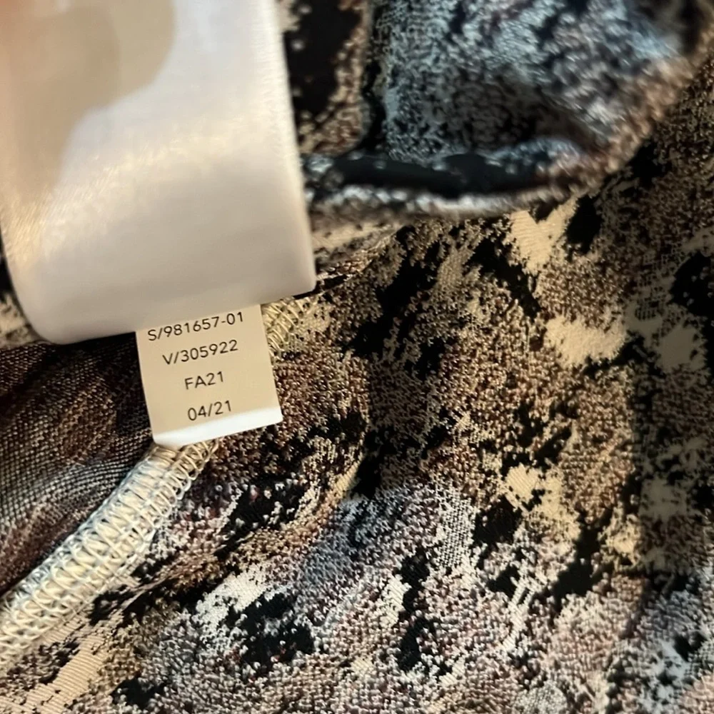 Athleta Elation Textured 7/8 Tight in Meadow Decadent Chocolate Size 3X Nwt